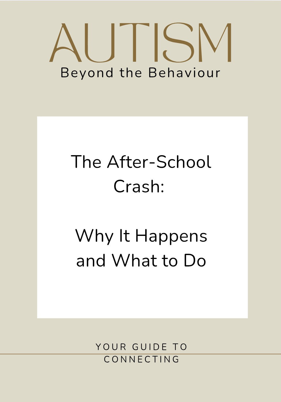 The After School Crash - Why it happens and What to do